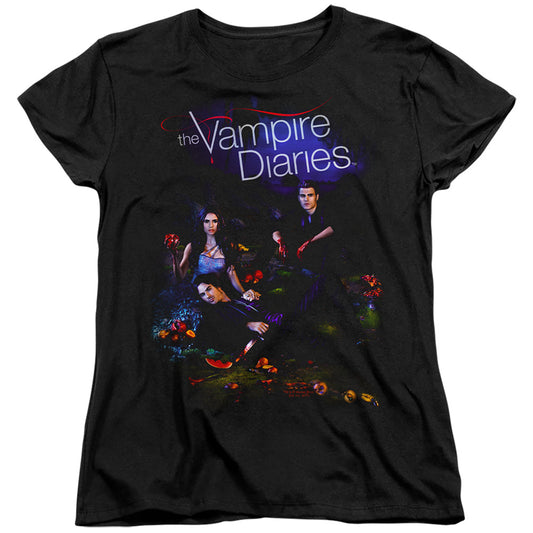 VAMPIRE DIARIES : TEMPTED S\S WOMENS TEE Black 2X