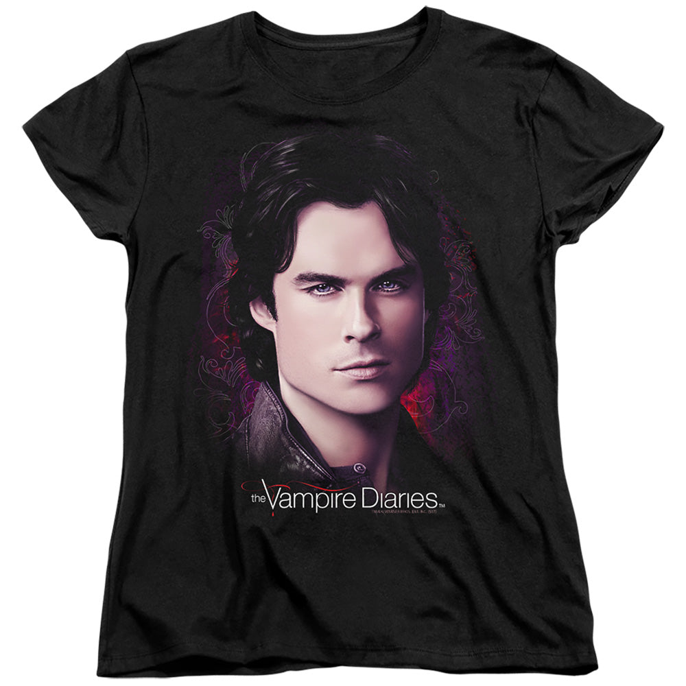 VAMPIRE DIARIES : COMPELLING S\S WOMENS TEE Black 2X