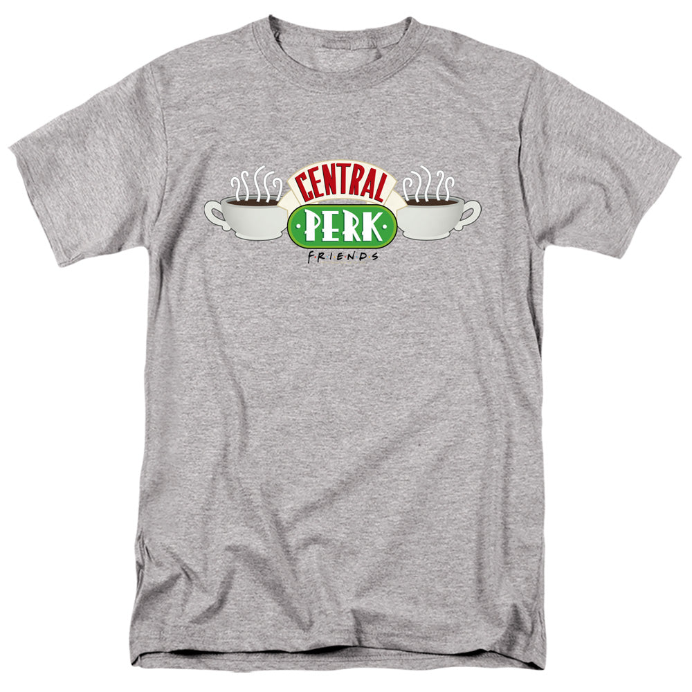 FRIENDS : CENTRAL PERK LOGO S\S ADULT 18\1 Charcoal 2X