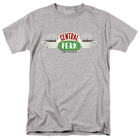 FRIENDS : CENTRAL PERK LOGO S\S ADULT 18\1 Charcoal 2X