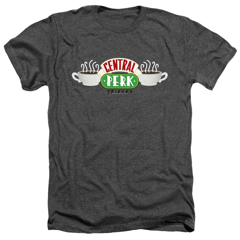 FRIENDS : CENTRAL PERK LOGO ADULT HEATHER Charcoal SM