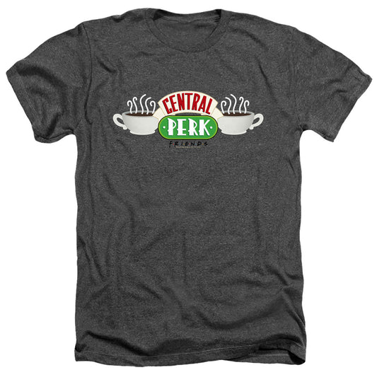 FRIENDS : CENTRAL PERK LOGO ADULT HEATHER Charcoal XL