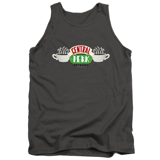 FRIENDS : CENTRAL PERK LOGO ADULT TANK Charcoal SM