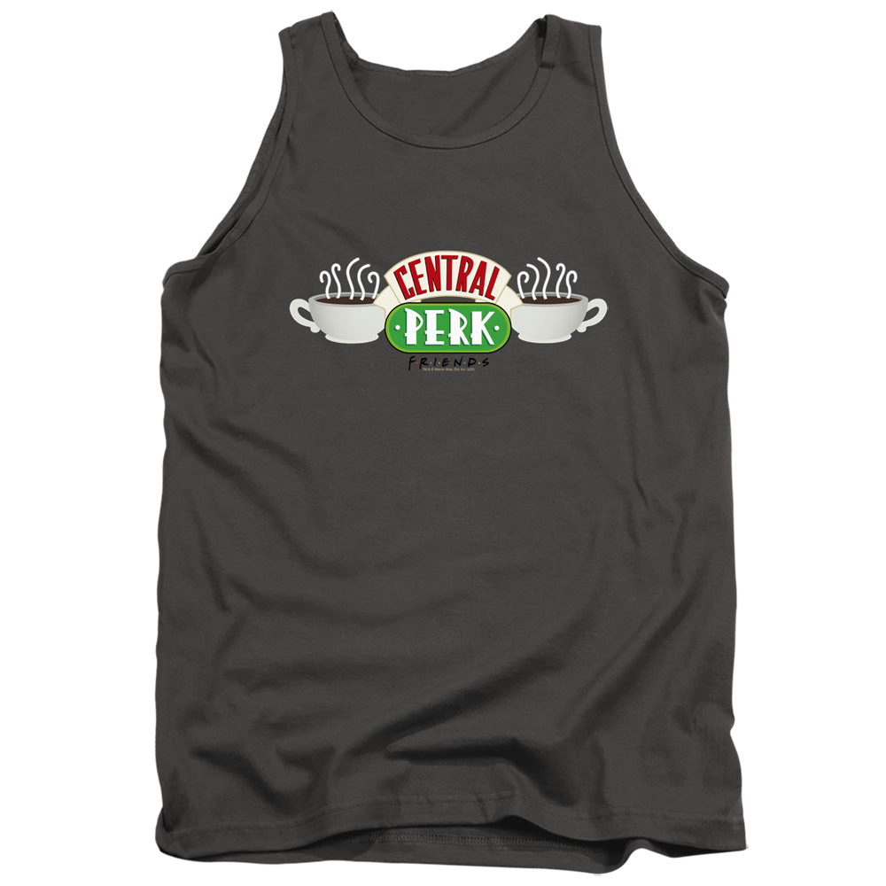 FRIENDS : CENTRAL PERK LOGO ADULT TANK Charcoal XL