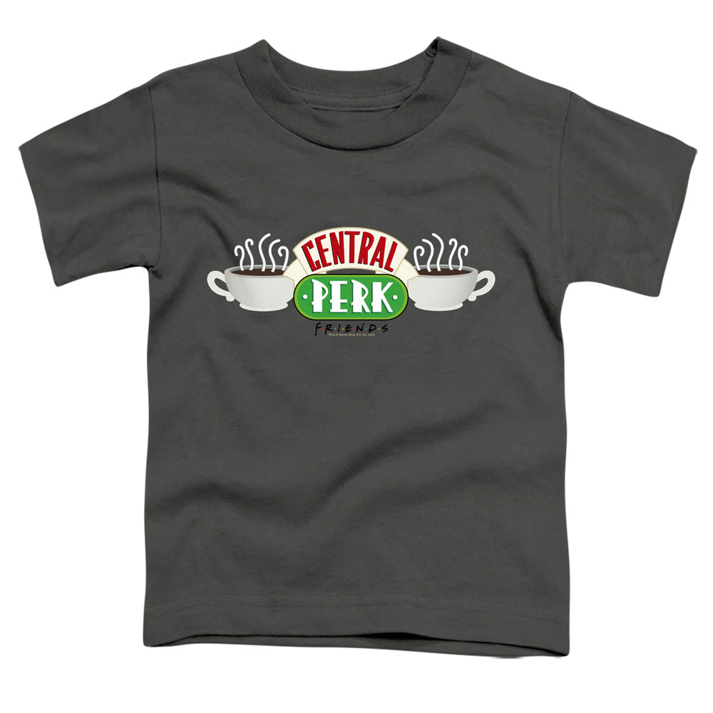 FRIENDS : CENTRAL PERK LOGO S\S TODDLER TEE Charcoal SM (2T)