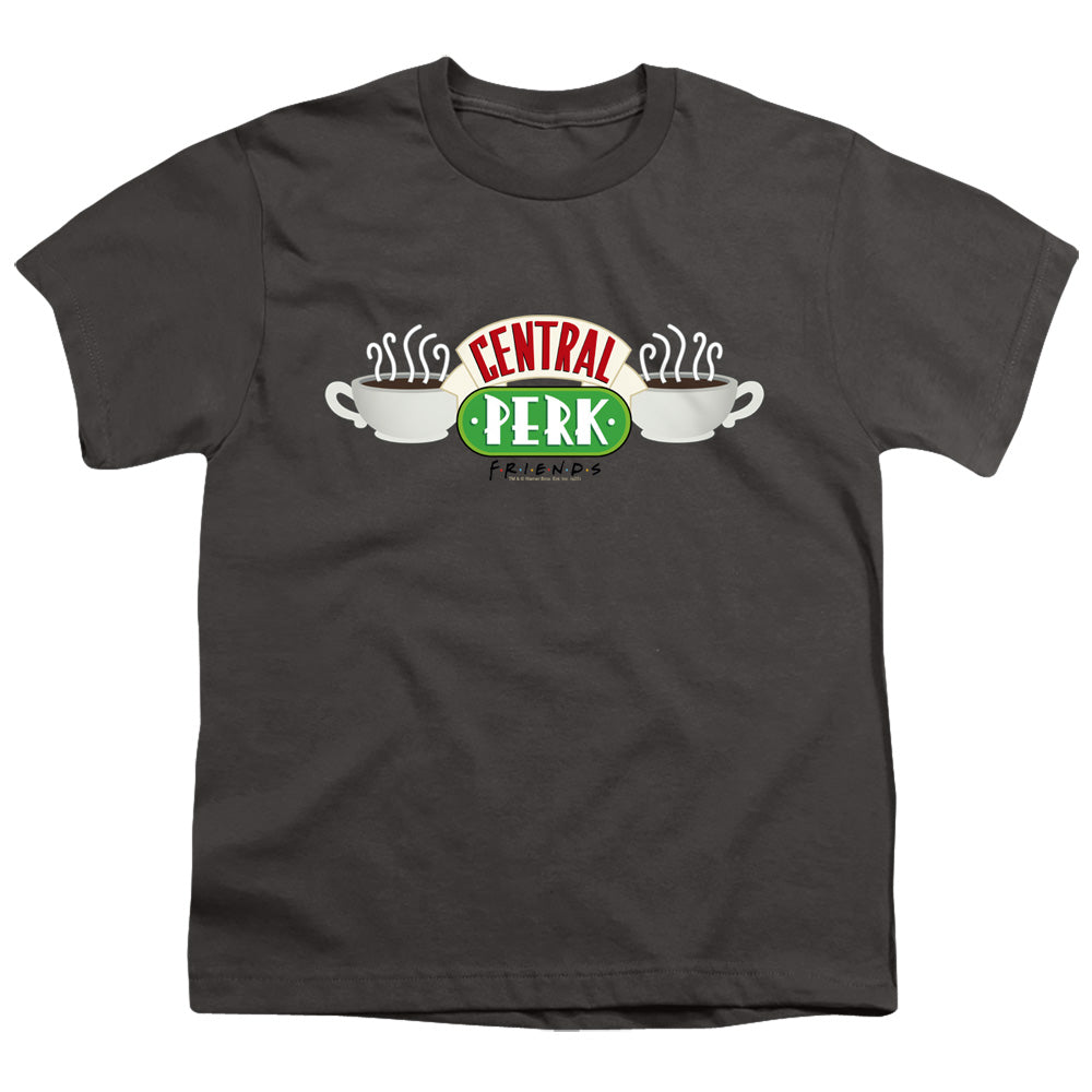 FRIENDS : CENTRAL PERK LOGO S\S YOUTH 18\1 Charcoal LG