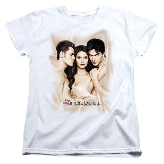 VAMPIRE DIARIES : BOUNDED S\S WOMENS TEE White 2X