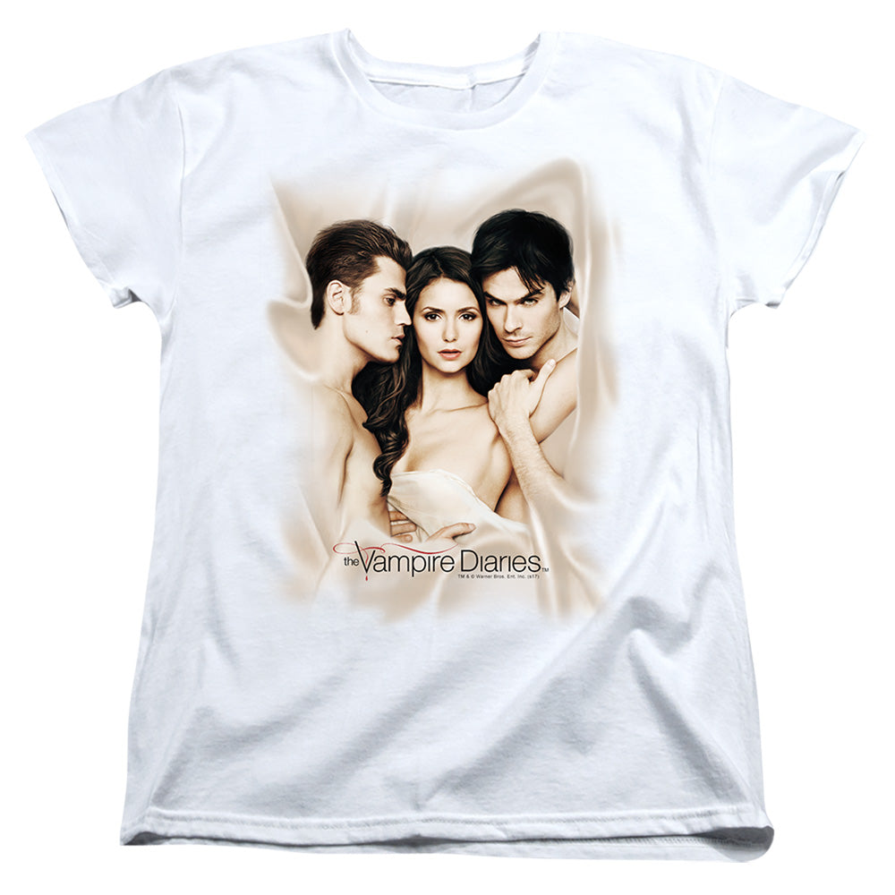 VAMPIRE DIARIES : BOUNDED S\S WOMENS TEE White SM