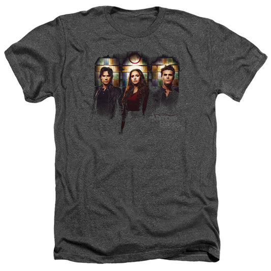 VAMPIRE DIARIES : STAINED WINDOWS ADULT HEATHER BLACK SM