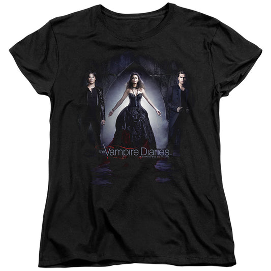 VAMPIRE DIARIES : BRING IT ON S\S WOMENS TEE Black 2X