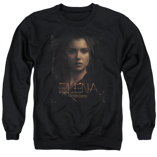 VAMPIRE DIARIES : ELENA ADULT CREW NECK SWEATSHIRT BLACK 2X