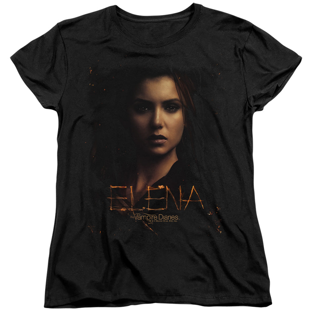 VAMPIRE DIARIES : ELENA SMOKEY VEIL S\S WOMENS TEE Black SM