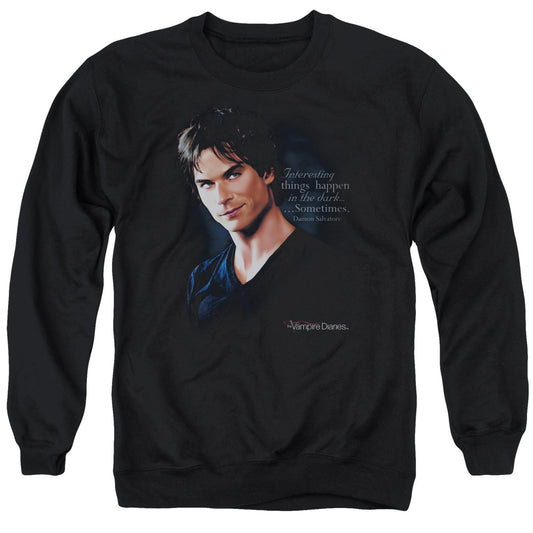 VAMPIRE DIARIES : SOMETIMES ADULT CREW NECK SWEATSHIRT BLACK 2X