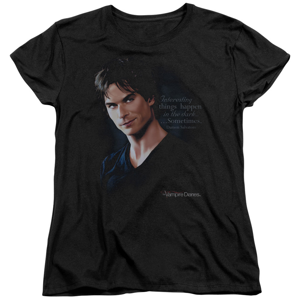 VAMPIRE DIARIES : SOMETIMES S\S WOMENS TEE Black 2X