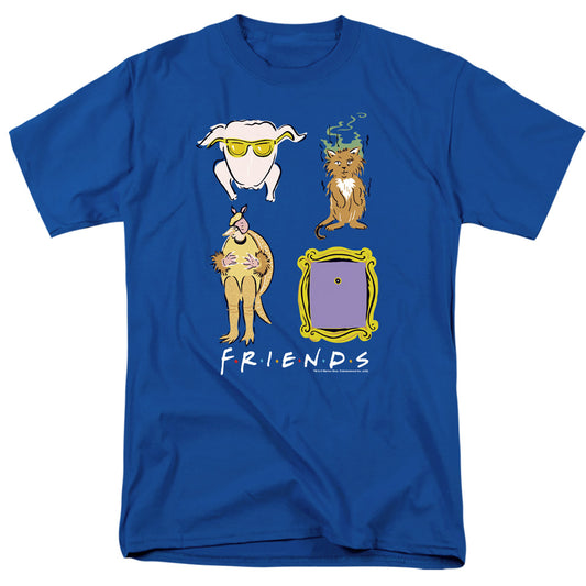 FRIENDS : SYMBOLS S\S ADULT 18\1 Royal Blue 2X