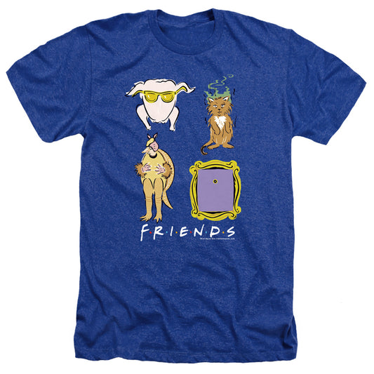 FRIENDS : SYMBOLS ADULT HEATHER Royal Blue 2X