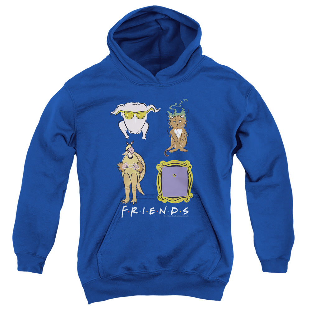 FRIENDS : SYMBOLS YOUTH PULL OVER HOODIE Royal Blue LG