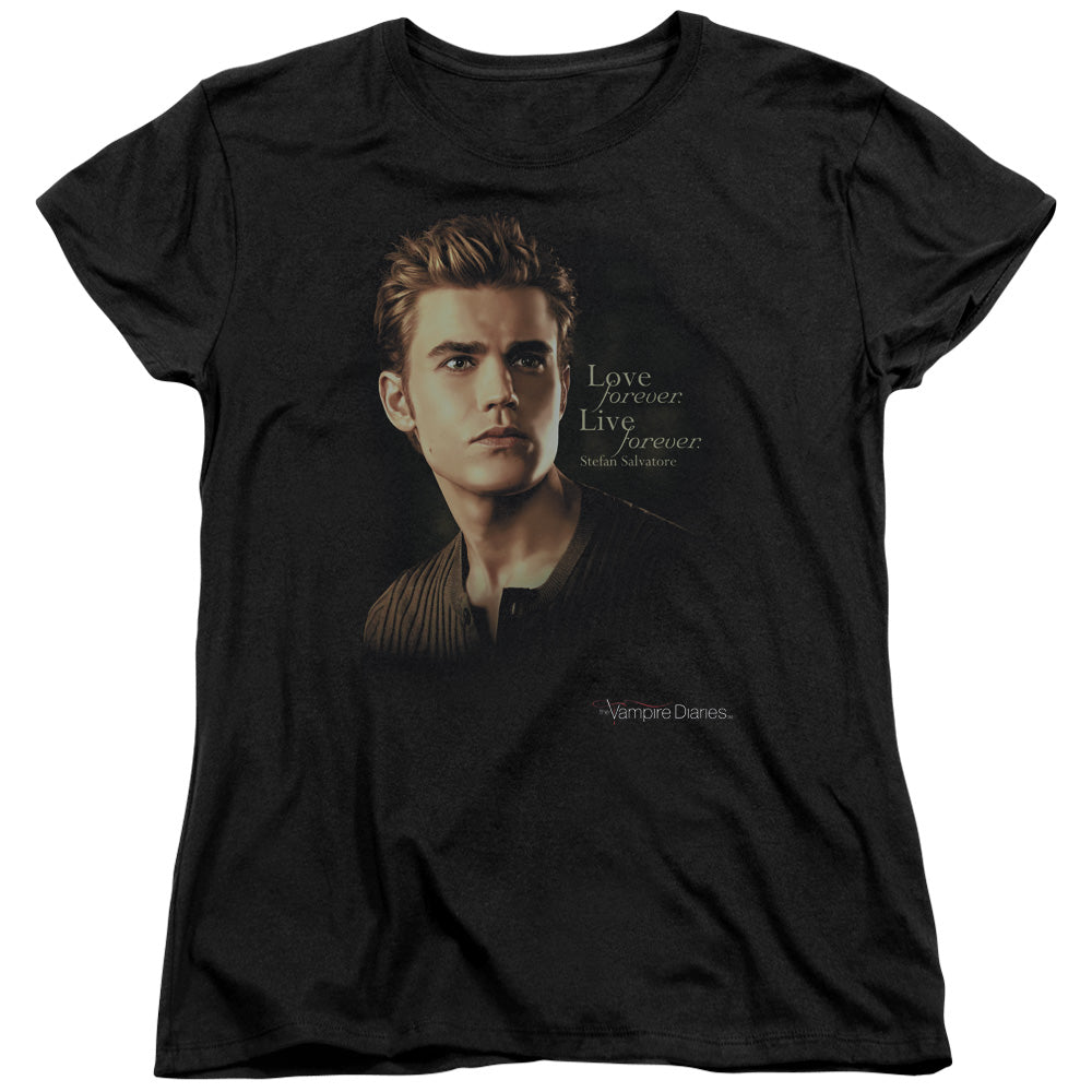 VAMPIRE DIARIES : FOREVER S\S WOMENS TEE Black MD