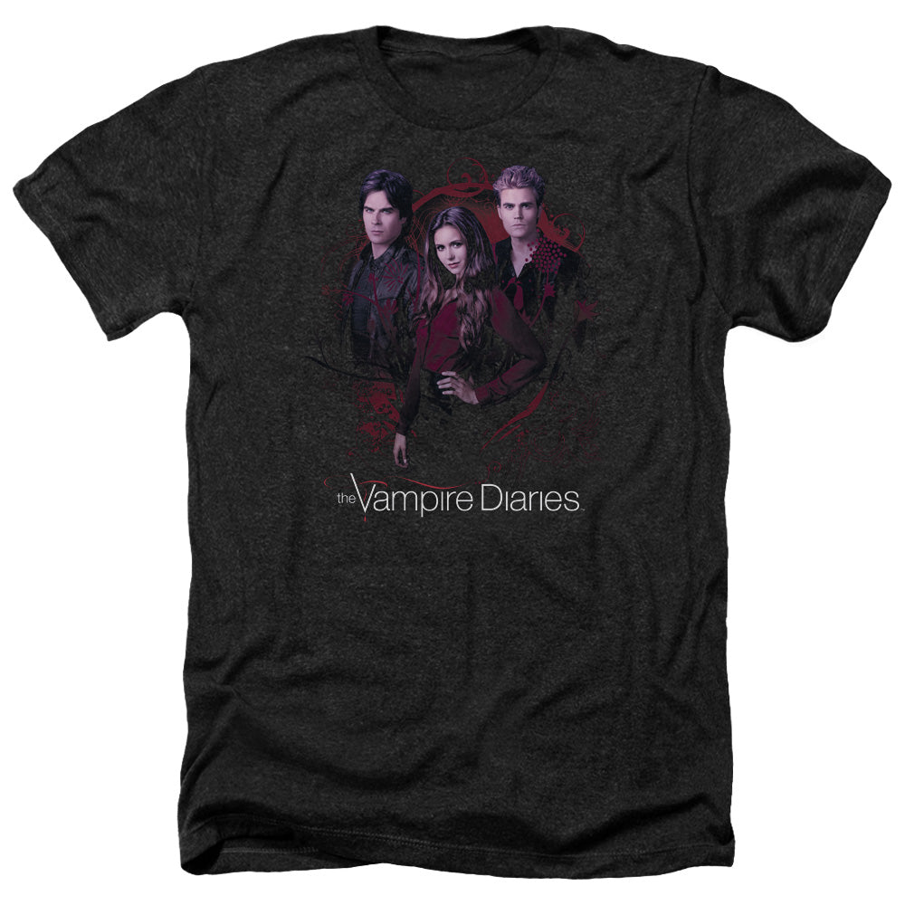 VAMPIRE DIARIES : COMPANY OF THREE ADULT HEATHER BLACK 2X