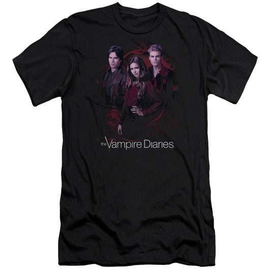 VAMPIRE DIARIES : COMPANY OF THREE PREMIUM CANVAS ADULT SLIM FIT 30\1 BLACK 2X