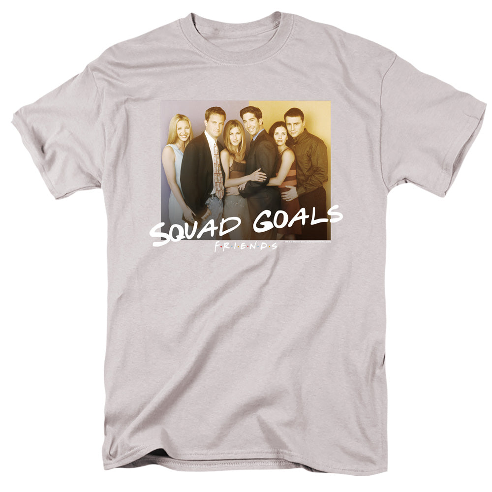 FRIENDS : SQUAD GOALS S\S ADULT 18\1 Silver XL