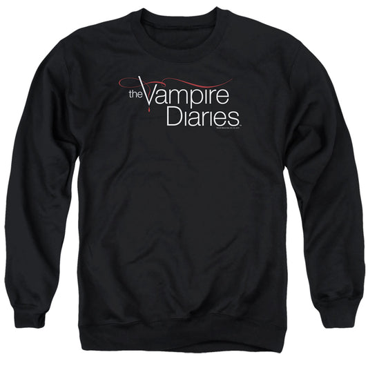 VAMPIRE DIARIES : THE VAMPIRE DIARIES LOGO ADULT CREW SWEAT Black 2X