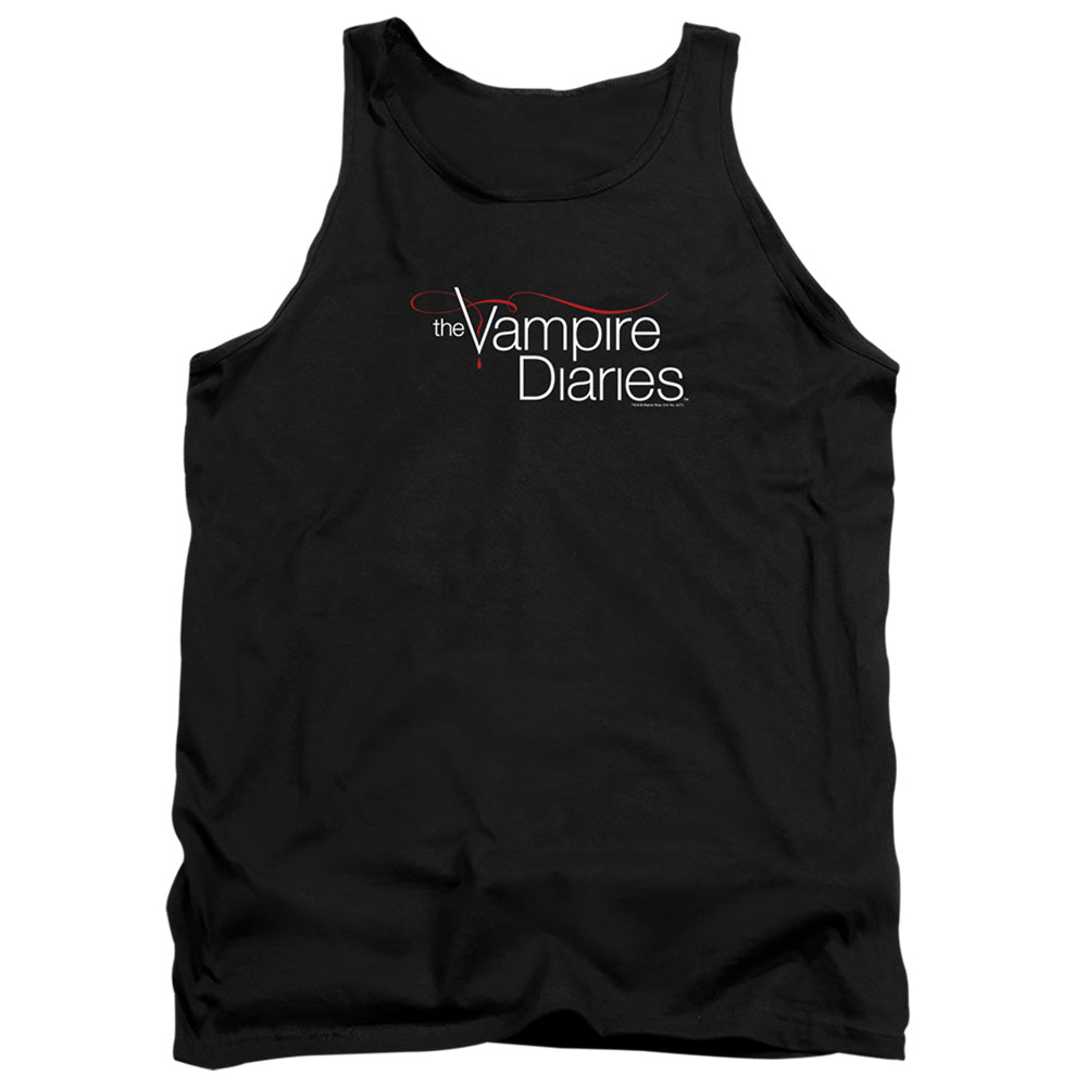 VAMPIRE DIARIES : THE VAMPIRE DIARIES LOGO ADULT TANK Black 2X