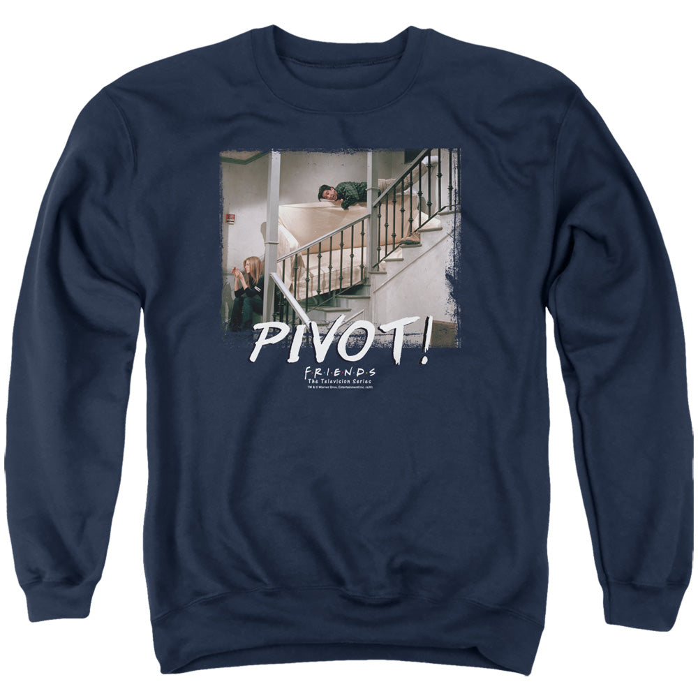 FRIENDS : PIVOT ADULT CREW SWEAT Navy 2X