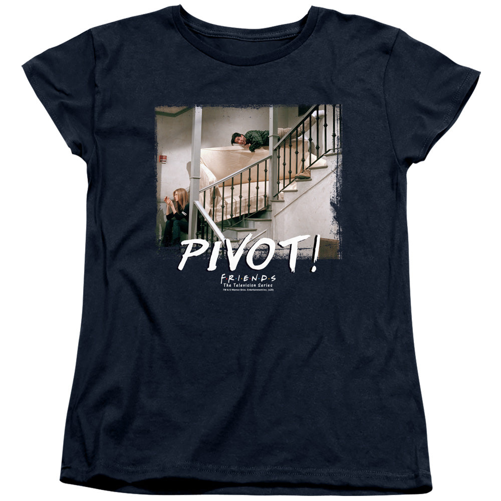 FRIENDS : PIVOT WOMENS SHORT SLEEVE Navy SM