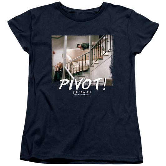 FRIENDS : PIVOT WOMENS SHORT SLEEVE Navy MD