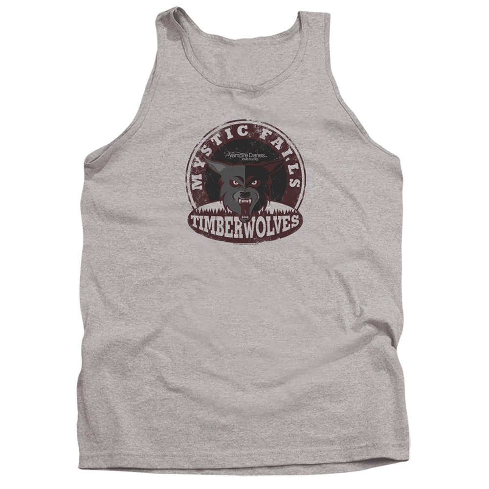 VAMPIRE DIARIES : TIMBERWOLVES ADULT TANK Athletic Heather MD