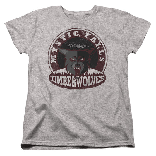 VAMPIRE DIARIES : TIMBERWOLVES WOMENS SHORT SLEEVE Athletic Heather 2X