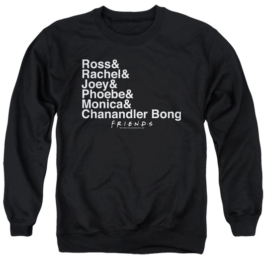 FRIENDS : CHANANDLER BONG ADULT CREW SWEAT Black 2X