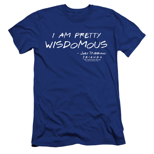 FRIENDS : WISDOMOUS PREMIUM ADULT RINGSPUN COTTON SHORT SLEEVE Royal Blue 2X