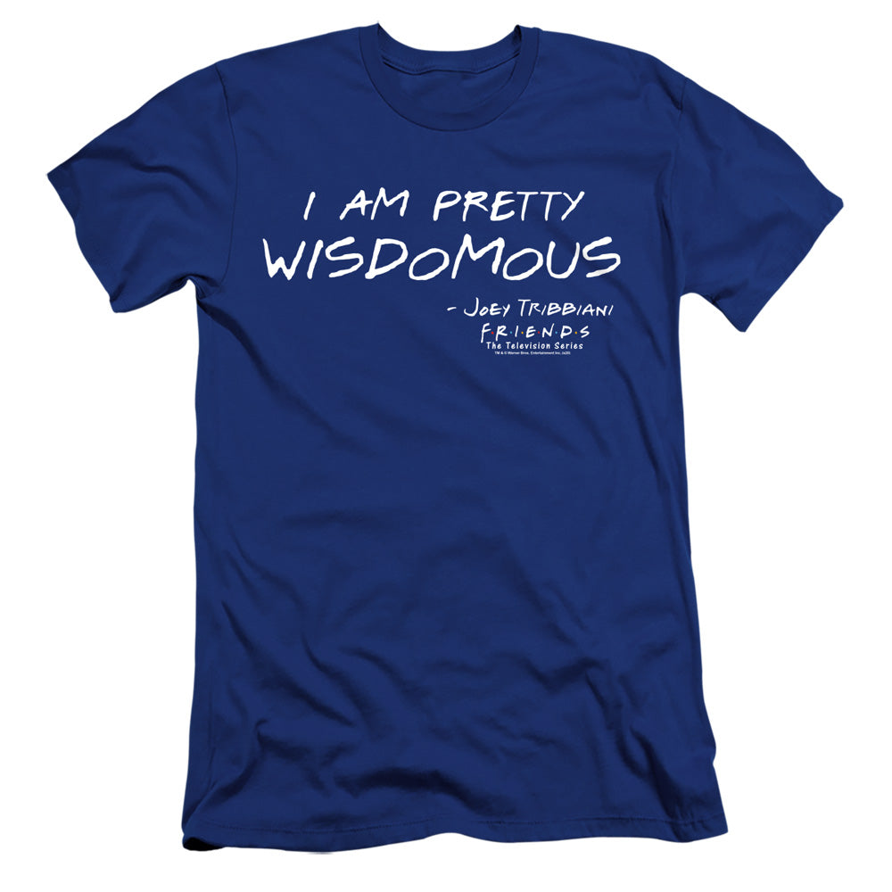 FRIENDS : WISDOMOUS PREMIUM ADULT RINGSPUN COTTON SHORT SLEEVE Royal Blue SM