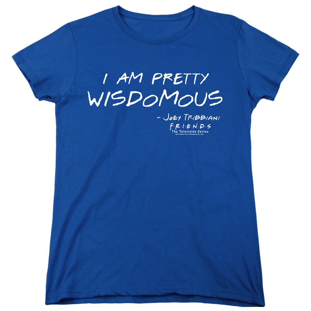 FRIENDS : WISDOMOUS WOMENS SHORT SLEEVE Royal Blue 2X