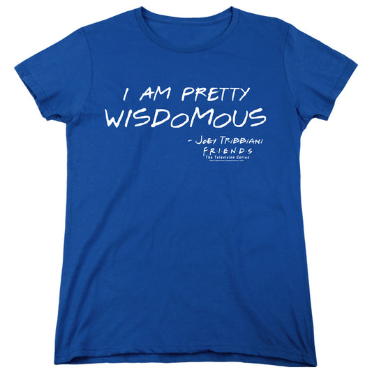 FRIENDS : WISDOMOUS WOMENS SHORT SLEEVE Royal Blue MD