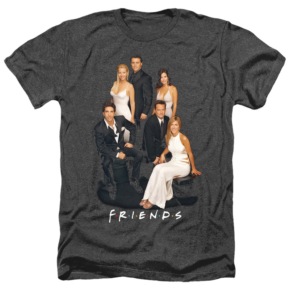 FRIENDS : CLASSY ADULT HEATHER Black XL