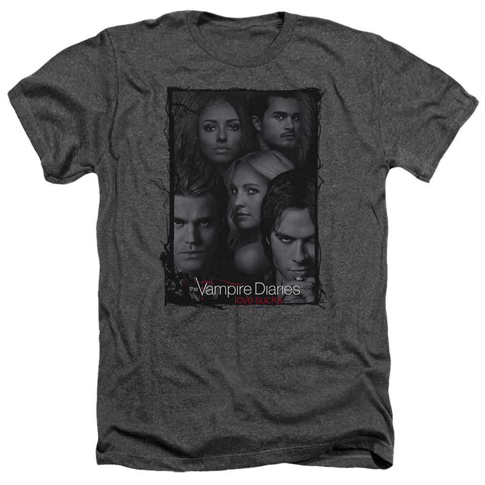 VAMPIRE DIARIES : SO HERE WE ARE ADULT HEATHER Charcoal XL