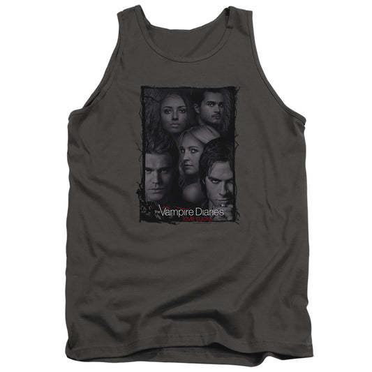 VAMPIRE DIARIES : SO HERE WE ARE ADULT TANK Charcoal 2X