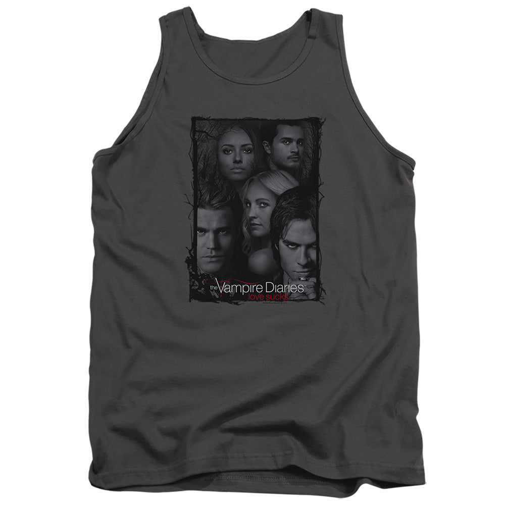 VAMPIRE DIARIES : SO HERE WE ARE ADULT TANK Charcoal MD