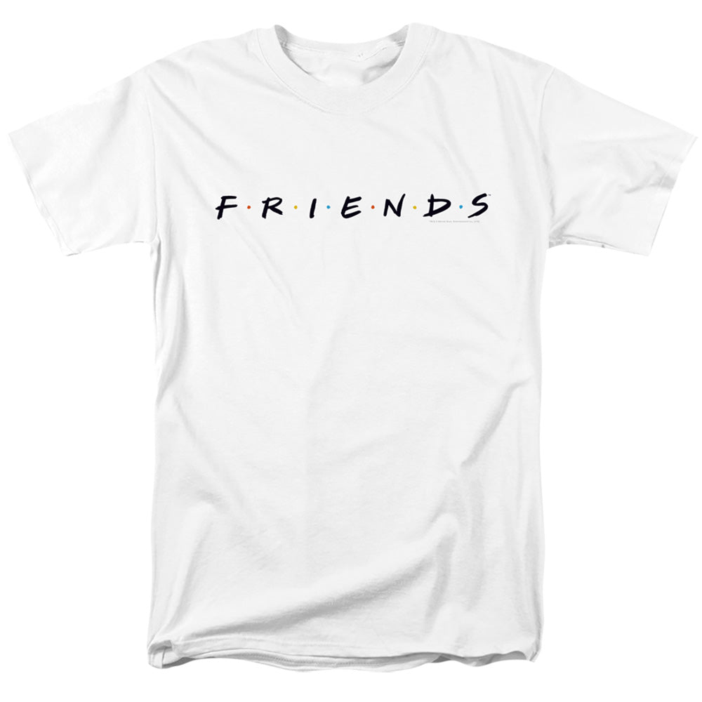 FRIENDS : LOGO S\S ADULT 18\1 White 2X