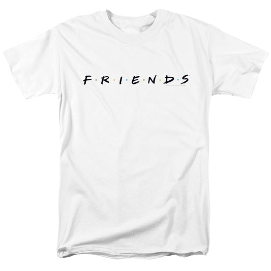 FRIENDS : LOGO S\S ADULT 18\1 White 2X