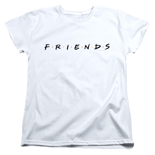 FRIENDS : LOGO WOMENS SHORT SLEEVE White MD