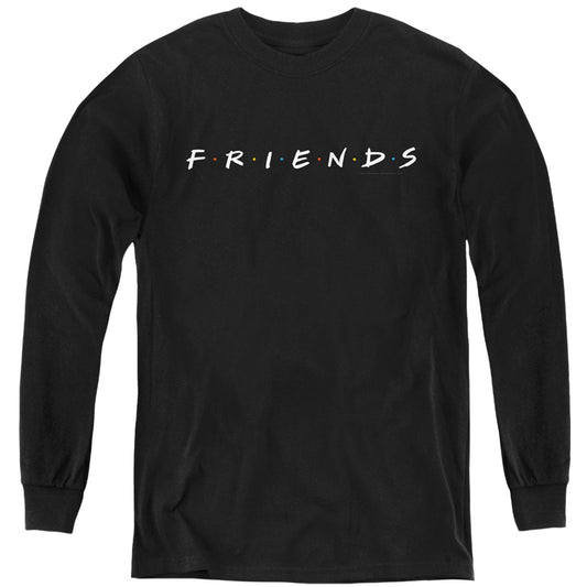 FRIENDS : LOGO L\S YOUTH Black LG