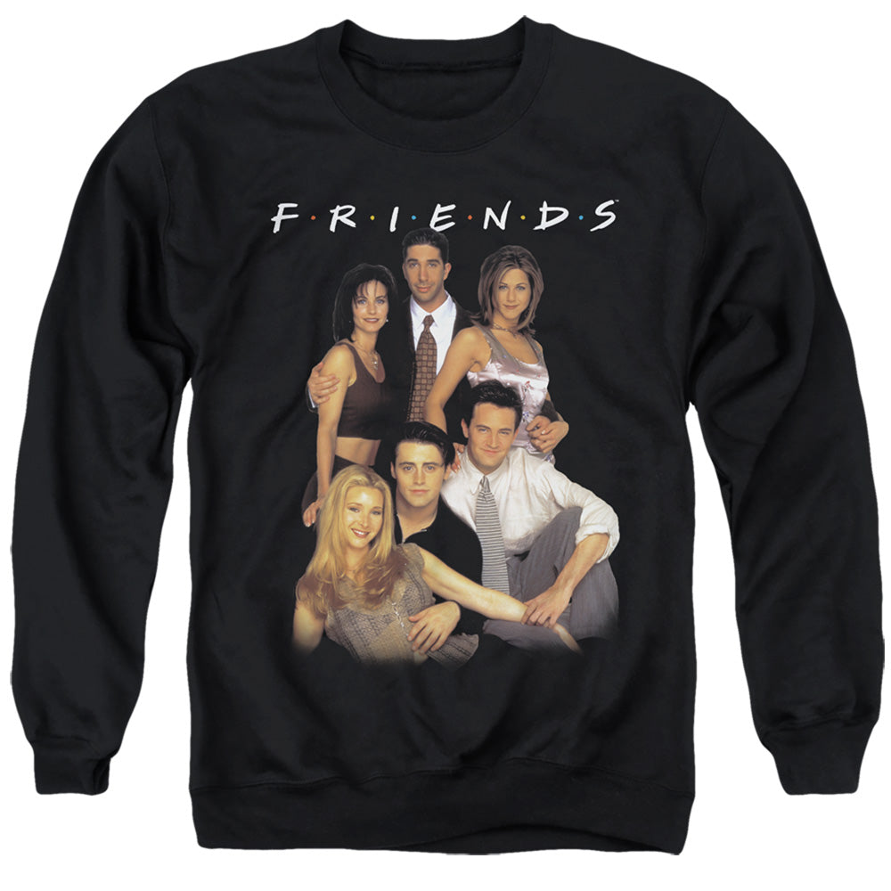 FRIENDS : STAND TOGETHER ADULT CREW SWEAT Black 2X