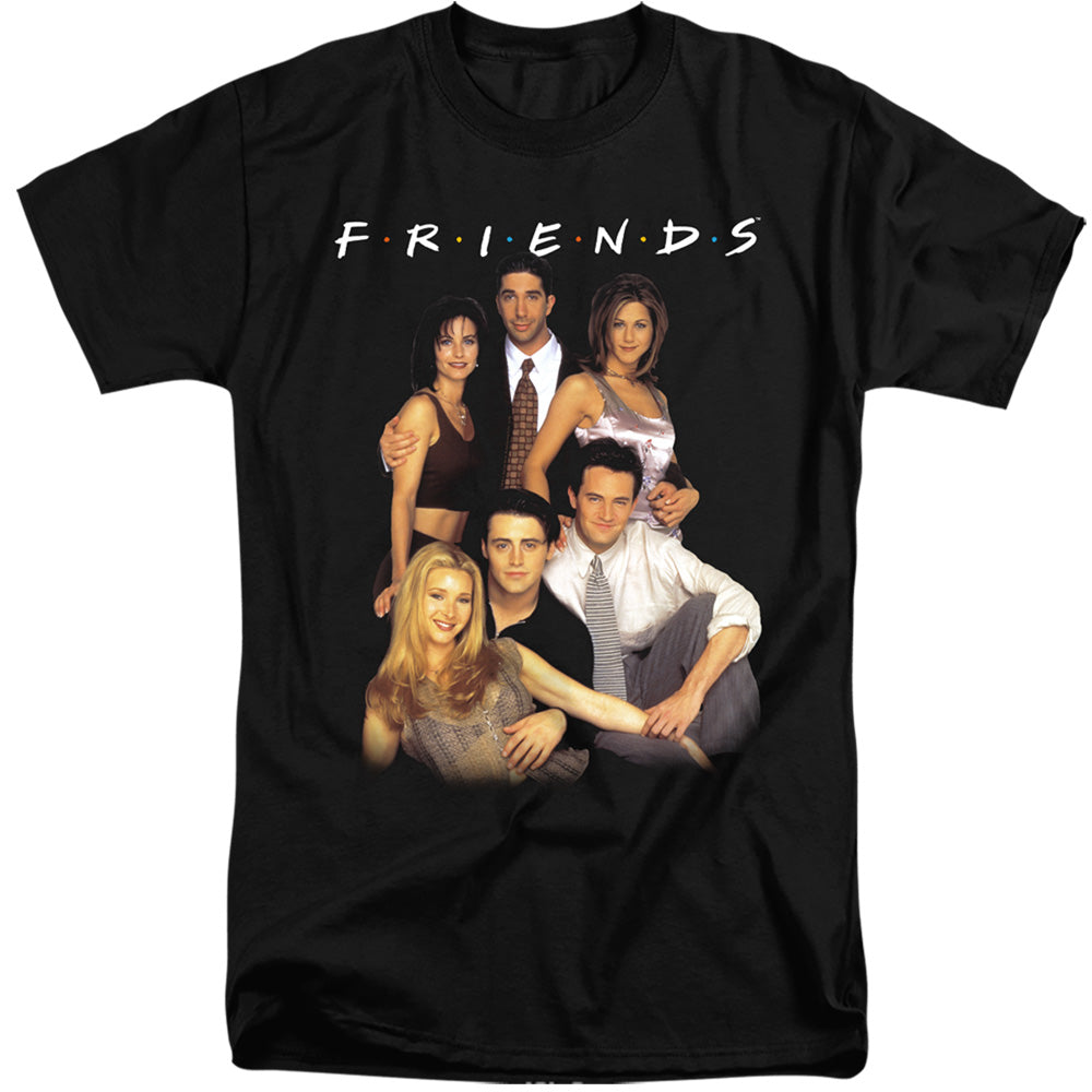 FRIENDS : STAND TOGETHER ADULT TALL FIT SHORT SLEEVE Black 2X