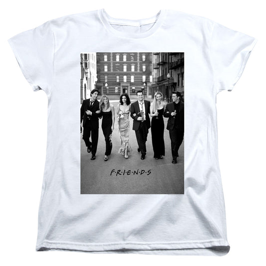 FRIENDS : WALK THE STREETS WOMENS SHORT SLEEVE White XL