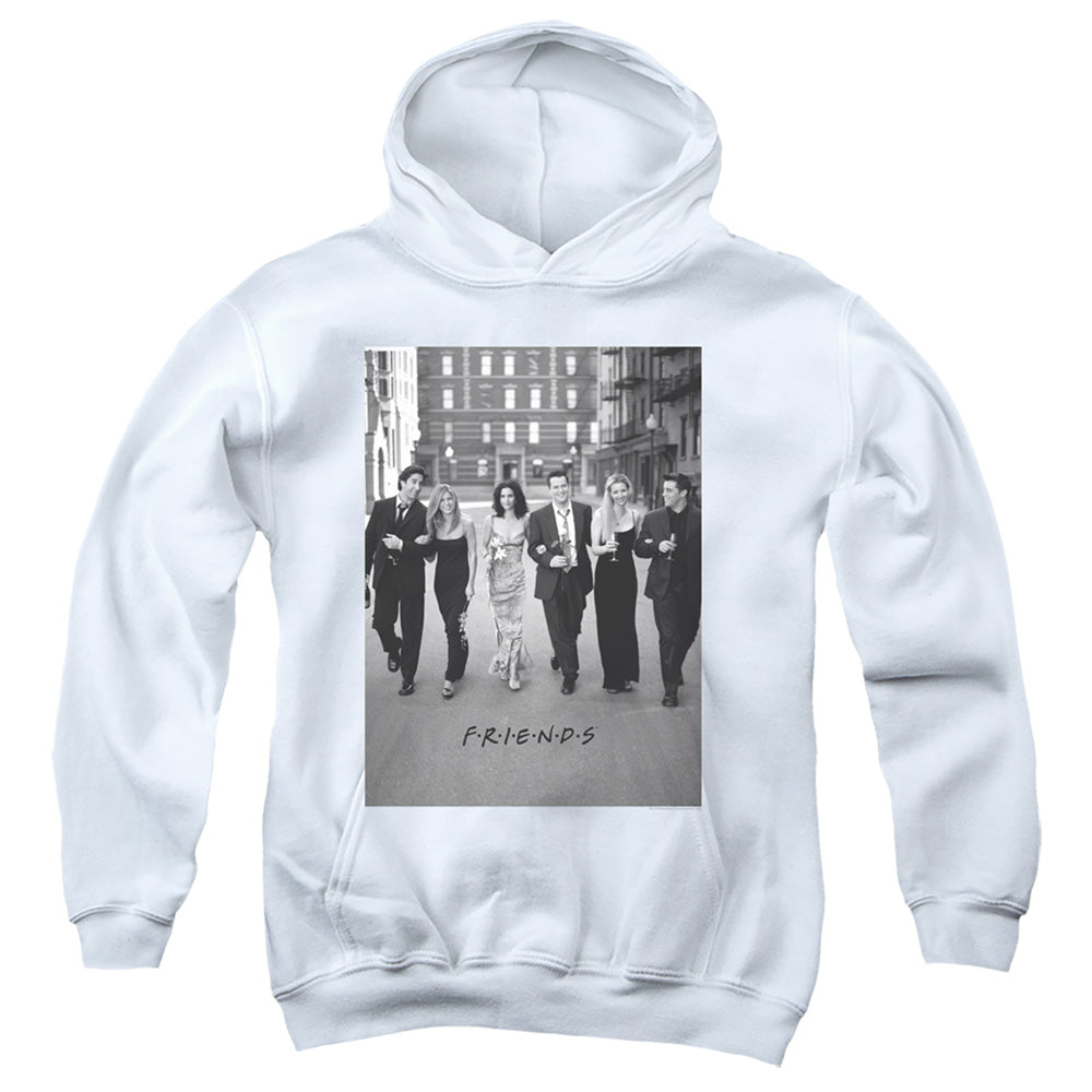 FRIENDS : WALK THE STREETS YOUTH PULL OVER HOODIE White LG