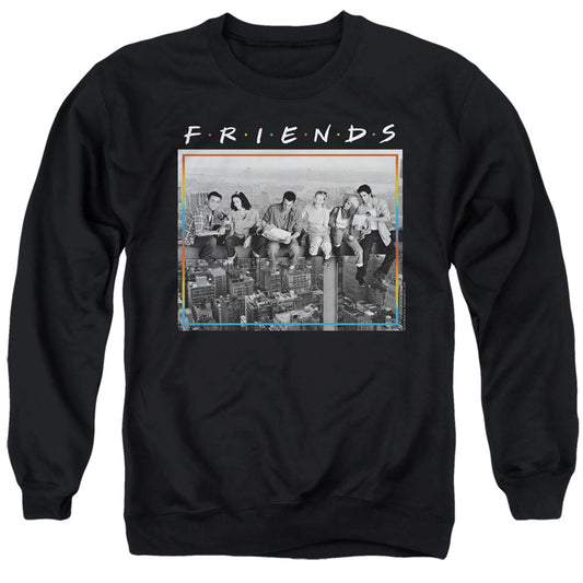 FRIENDS : LUNCH BREAK ADULT CREW SWEAT Black XL